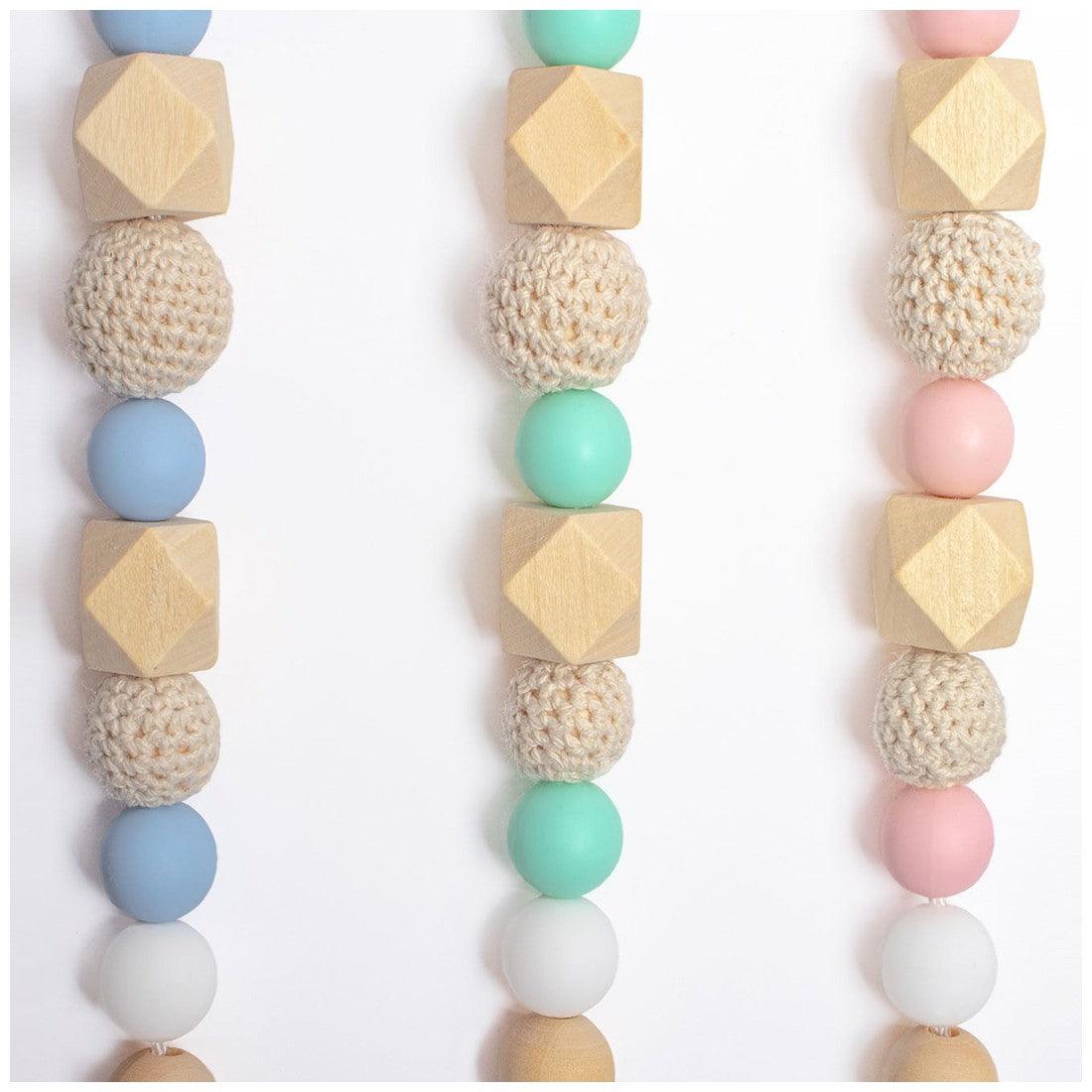 Chupetero Silicona/Madera Cadenita Personalizada Boann - Nanetes #